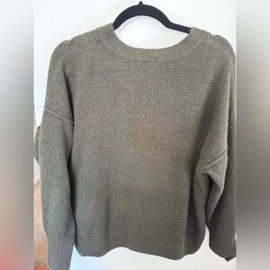 Vince Camuto olive green drop shoulder Sweater
